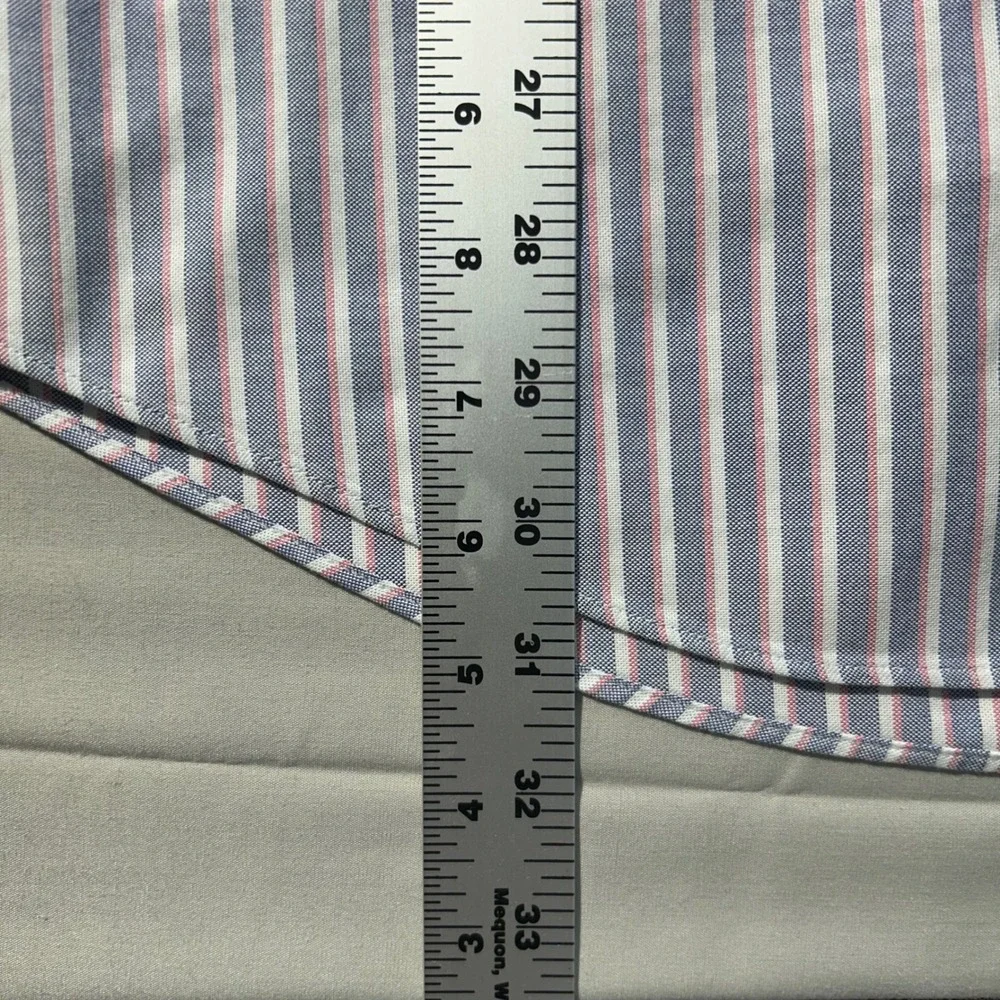 Brooks Brothers Button Down 346 Mens M Blue Pink‎ Stripe Supima Cotton Preppy